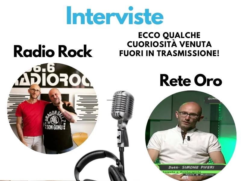 Interviste fisioterapia Roma Radio Rock e Rete Oro